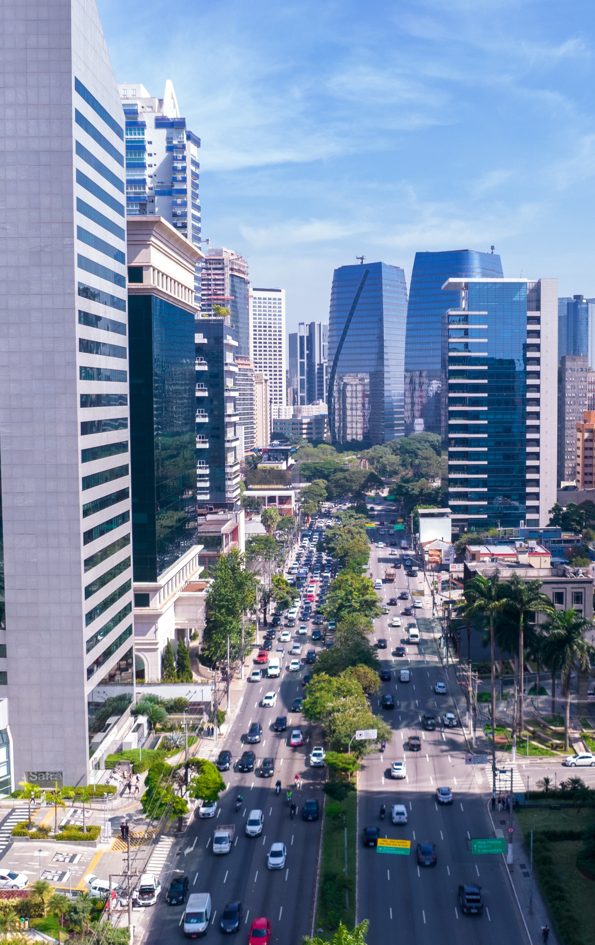 Aerial view of Juscelino Kubitschek, São Paulo